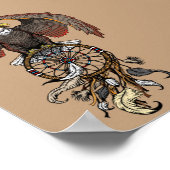 Träumerei amerikanischer einheimischer amerikanisc poster (Ecke)