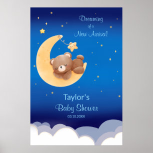 Träumereien von der Ankunft eines neuen Teddybären Poster
