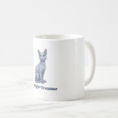 Träumerin der Mitternacht Himmels Katze Kaffeetasse (VorderseiteRechts)