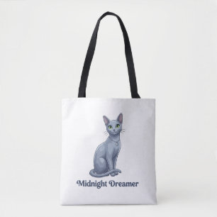 Träumerin der Mitternacht Himmels Katze Tasche