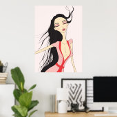 Träumerin Poster (Heimbüro)