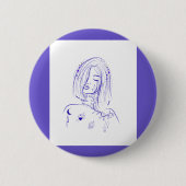 Träumerisch himmlisch feminin button (Vorderseite)