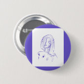 Träumerisch himmlisch feminin button (Vorne & Hinten)