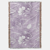 Träumerisch Lavendel Blumen Wurfdecke Decke (Vorderseite Vertikal)