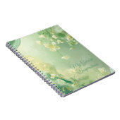 träumerisch Soft Sage und Mintgrün Floral Notizblock (Rechte Seite)