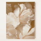 Träumerisch und Luxuriös Weiße florale Initiale Planer (Rückseite)