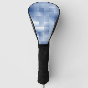 Träumerische Blautöne in einem quadratischen Muste Golf Headcover