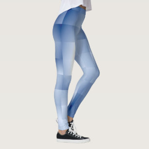 Träumerische Blautöne in einem quadratischen Muste Leggings