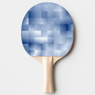 Träumerische Blautöne in einem quadratischen Muste Tischtennis Schläger