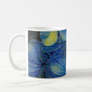 Träumerische Blumen im Kunststil von Vincent Van G Kaffeetasse