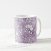 Träumerische Blumen-Kunst-Klassikermug Kaffeetasse (VorderseiteRechts)