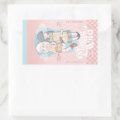 🫧 Träumerische Fantasy-Mädchen🫧 Rechteckiger Aufkleber (Tasche)