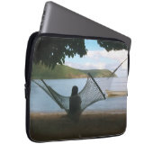 Träumerische Fidschi-Strandlandschaft Laptopschutzhülle (Vorne Rechts)