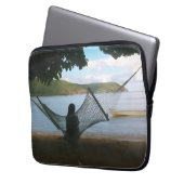Träumerische Fidschi-Strandlandschaft Laptopschutzhülle (Vorderseite Links)