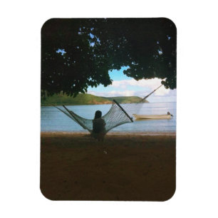 Träumerische Fidschi-Strandlandschaft Magnet