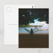 Träumerische Fidschi-Strandlandschaft Postkarte (Vorne/Hinten)