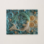 Träumerische Fische - Papierquilling Puzzle (Horizontal)