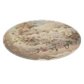 Träumerische florale Wolken Kirschblüte Schneidebrett (Ecke)