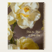 Träumerische goldene Tulpen Planer (Rückseite)