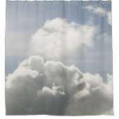 Träumerische karibische Wolken 10 Duschvorhang (Vorderseite)