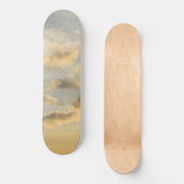 Träumerische karibische Wolken 4 Skateboard (Vorderseite)