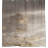 Träumerische karibische Wolken 5 Duschvorhang (Vorderseite)