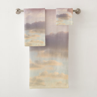 Träumerische karibische Wolken 8 - Einhorn Farben Badhandtuch Set