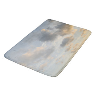 Träumerische karibische Wolken 9 Badematte
