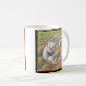 Träumerische Katzen-Tasse: Oneiric Kaffeetasse (VorderseiteRechts)