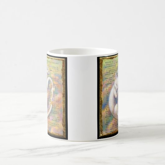 Träumerische Katzen-Tasse: Oneiric Kaffeetasse (Mittel)