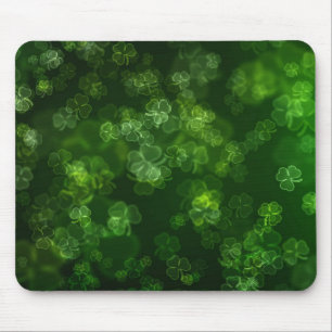 Träumerische Kleeblätter abstrakt Mousepad