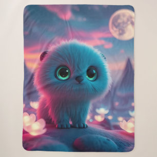 Träumerische Kosmische Kitten Magische Fantasie-Na Sherpadecke