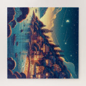 Träumerische Küsten Nacht Puzzle (Horizontal)