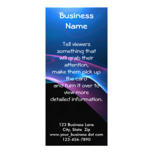 Träumerische lila und blaue Schleife Werbekarte