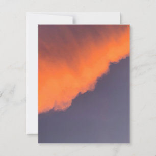 Träumerische, magische Wolken in träumerischen, ma Mitteilungskarte