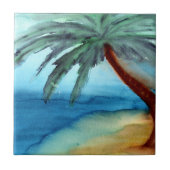 Träumerische Palme Fliese (Vorderseite)