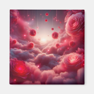 Träumerische romantische Fantasie Rosen Liebe Magnet