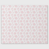 Träumerische rosa Blüten Geschenkpapier (Flach)