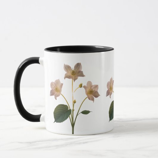 Träumerische rosa Löwenzahn-Whimsical-Kombitasse Tasse (Links)
