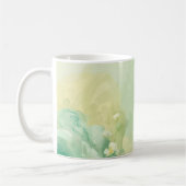 träumerische Soft Sage und Mintgrün Floral Kaffeetasse (Links)