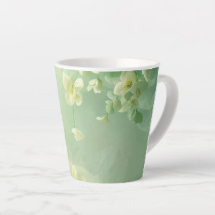 träumerische Soft Sage und Mintgrün Floral Milchtasse