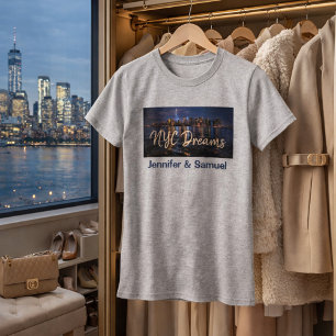 Träumerische Stadtansicht NYC Träume T-Shirt