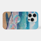 Träumerische Strandwellen iPhone 15 Cover Hülle (Rückseite (Horizontal))