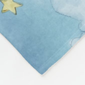 Träumerische Wasserfarbe Cloud 9 Pastell Sternenhi Fleecedecke (Ecke)