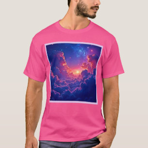 Träumerische Wolken: Himmlische Sonnenuntergangs-M T-Shirt
