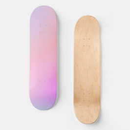 Träumerische Zuckerwatte Pastell Farbverlauf Skateboard