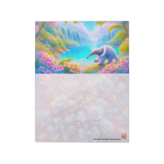 Träumerischer Ameisenbär Notizblock (Rotiert)