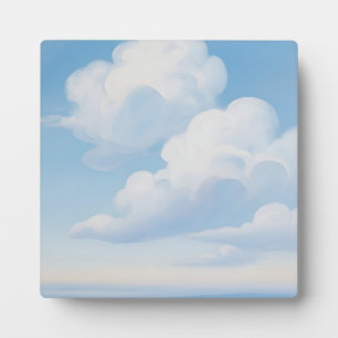 Träumerischer blauer Himmel mit Wolken Fotoplatte
