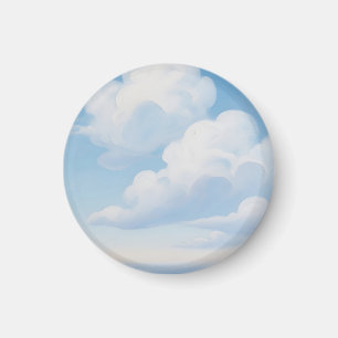 Träumerischer blauer Himmel mit Wolken Magnet