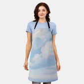 Träumerischer blauer Himmel mit Wolken Schürze (Getragen)